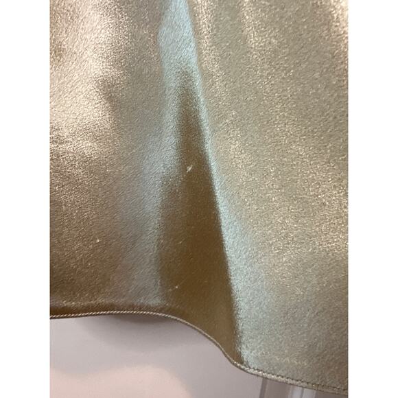 Nili Lotan Anne Gold Satin Midi Dress Size 4 Holiday Cocktail Party Elegant - Picture 8 of 15
